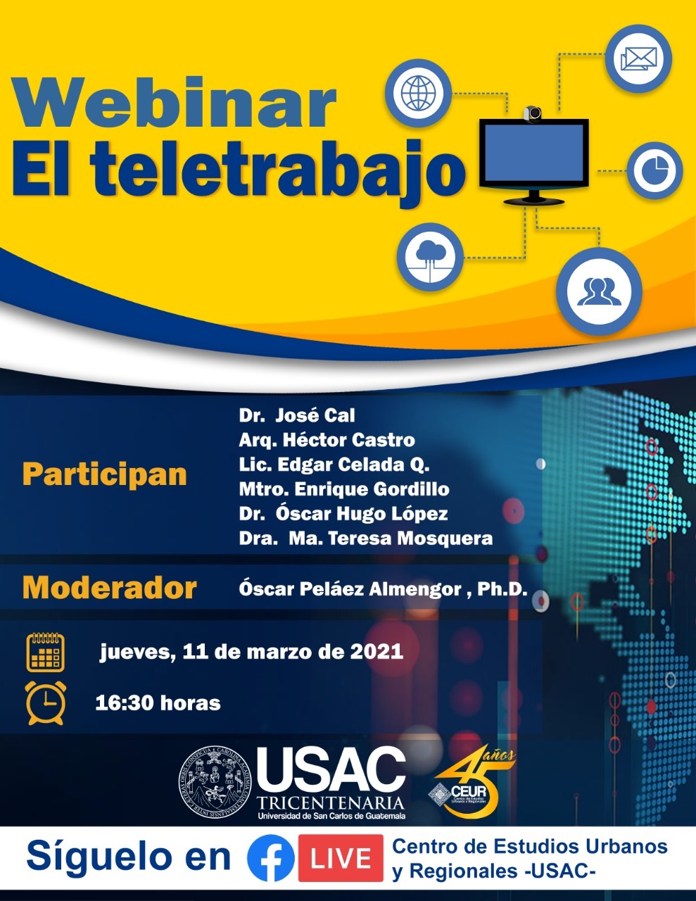 WEBINAR: El Teletrabajo #CEUR 11/marzo/2021
