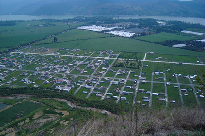 Áreas urbanas del municipio de Villa Canales adyacentes al lago de Amatitlán