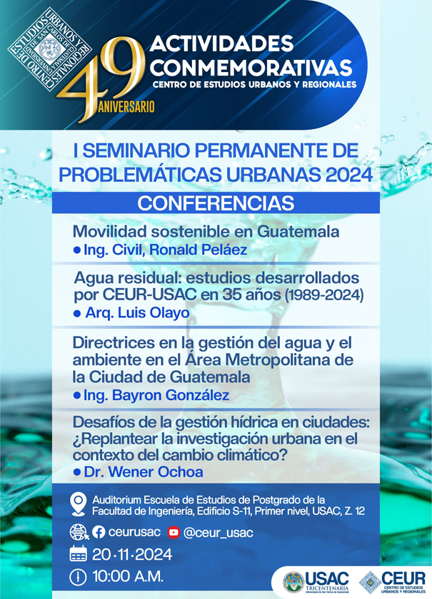 Seminario permanente de Problem&aacute;ticas Urbanas 2024. CEUR. 20/noviembre/2024
