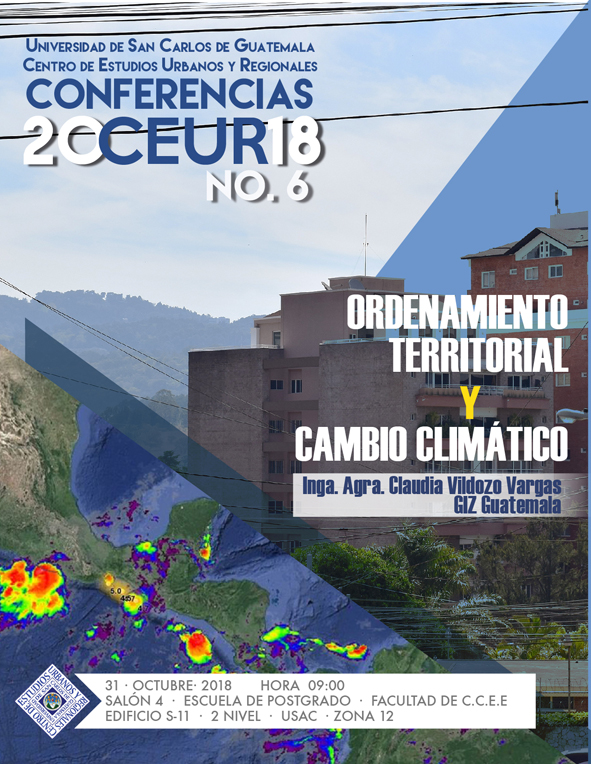 CONFERENCIA: Ordenamiento Territorial y Cambio Climático. 31/OCT/2018 #CEUR