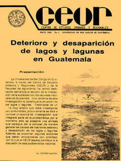 Deterioro y desaparición de lagos y lagunas en Guatemala.